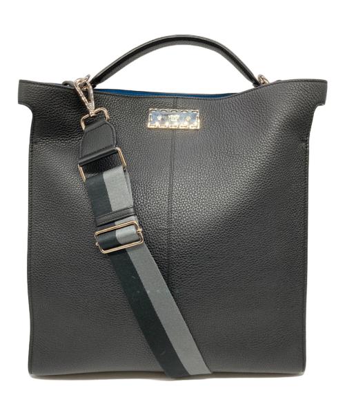 FENDI（フェンディ）FENDI (フェンディ) ピーカブー エッグ 2WAY ショルダーバッグ ブラックの古着・服飾アイテム
