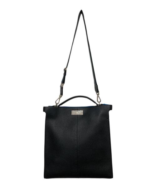 FENDI（フェンディ）FENDI (フェンディ) ピーカブー エッグ 2WAY ショルダーバッグ ブラックの古着・服飾アイテム