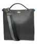 FENDI (フェンディ) ピーカブー エッグ 2WAY ショルダーバッグ ブラック：150000円