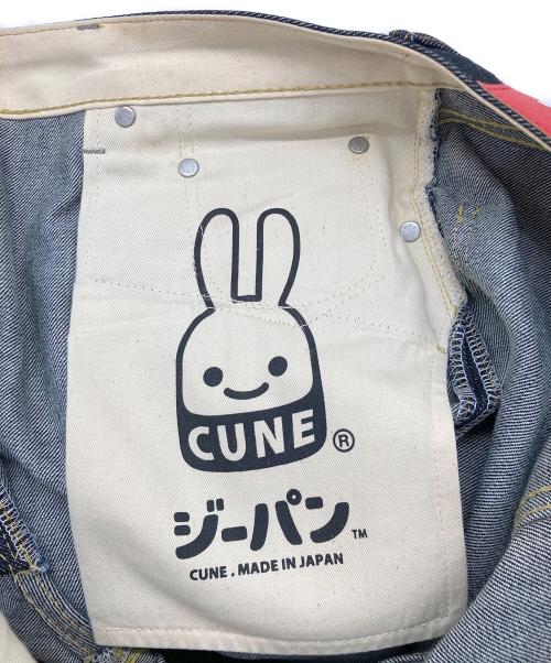 CUNE（キューン）CUNE (キューン) 4連うさぎペイントデニムパンツ インディゴ サイズ:W34の古着・服飾アイテム
