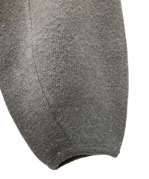 Snidel（スナイデル）Snidel (スナイデル) ファーフードニットコート グレー サイズ:FREEの古着・服飾アイテム