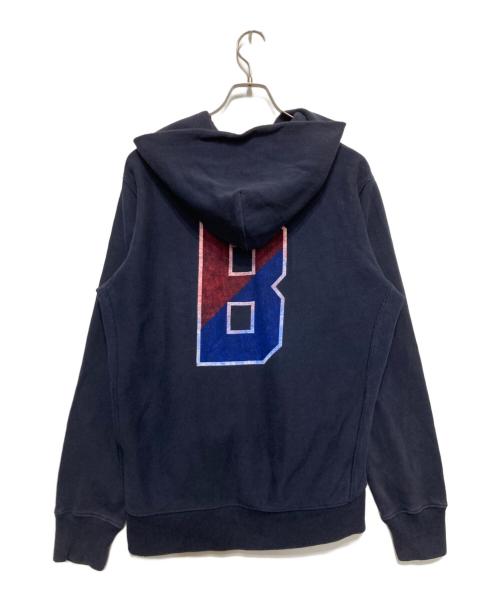 Champion（チャンピオン）Champion (チャンピオン) BEAMS (ビームス) バックプリントジップパーカー ネイビー サイズ:LARGEの古着・服飾アイテム