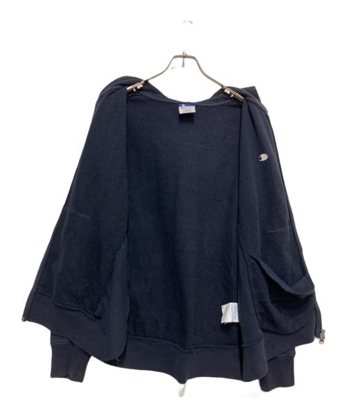 Champion（チャンピオン）Champion (チャンピオン) BEAMS (ビームス) バックプリントジップパーカー ネイビー サイズ:LARGEの古着・服飾アイテム