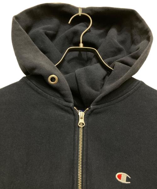 Champion（チャンピオン）Champion (チャンピオン) BEAMS (ビームス) バックプリントジップパーカー ネイビー サイズ:LARGEの古着・服飾アイテム