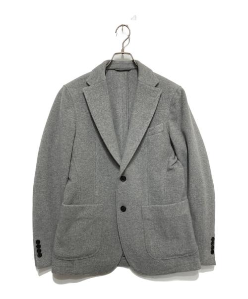 D'URBAN（ダーバン）D'URBAN (ダーバン) ウール混テーラードジャケット グレー サイズ:Lの古着・服飾アイテム