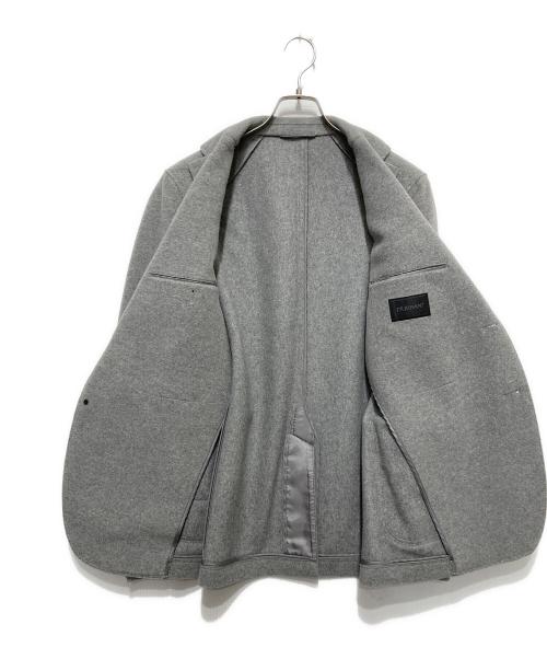 D'URBAN（ダーバン）D'URBAN (ダーバン) ウール混テーラードジャケット グレー サイズ:Lの古着・服飾アイテム