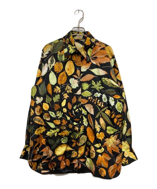 HERMES（エルメス）HERMES (エルメス) シルクシャツ ブラック サイズ:40の古着・服飾アイテム