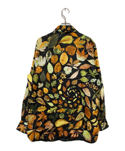 HERMES（エルメス）HERMES (エルメス) シルクシャツ ブラック サイズ:40の古着・服飾アイテム