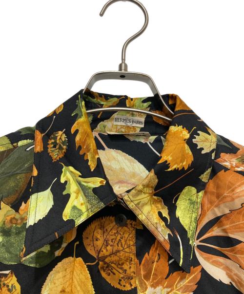 HERMES（エルメス）HERMES (エルメス) シルクシャツ ブラック サイズ:40の古着・服飾アイテム