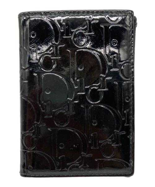 Christian Dior（クリスチャン ディオール）Christian Dior (クリスチャン ディオール) エナメルカードケース ブラックの古着・服飾アイテム