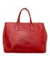 PRADA (プラダ) サファイア―ノハンドバッグ レッド：40000円
