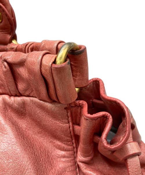 MIU MIU（ミュウミュウ）MIU MIU (ミュウミュウ) VITELLO LUX 2WAY BAG ピンクの古着・服飾アイテム