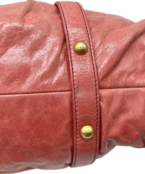 MIU MIU（ミュウミュウ）MIU MIU (ミュウミュウ) VITELLO LUX 2WAY BAG ピンクの古着・服飾アイテム