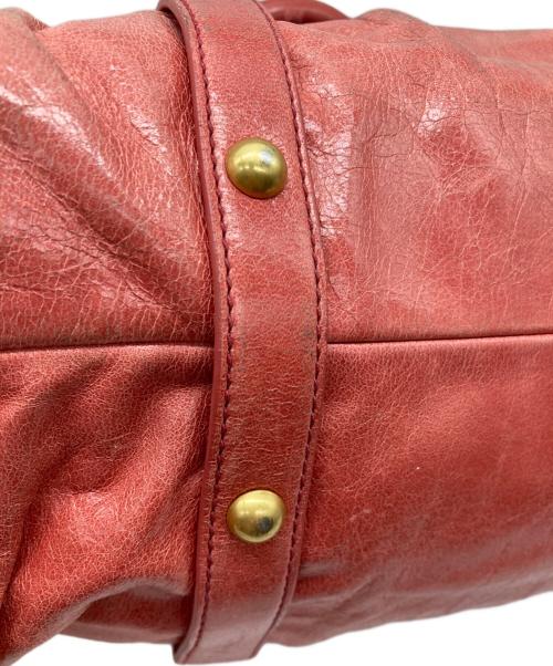 MIU MIU（ミュウミュウ）MIU MIU (ミュウミュウ) VITELLO LUX 2WAY BAG ピンクの古着・服飾アイテム