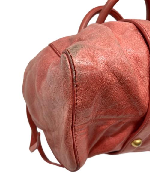 MIU MIU（ミュウミュウ）MIU MIU (ミュウミュウ) VITELLO LUX 2WAY BAG ピンクの古着・服飾アイテム