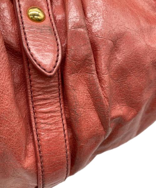 MIU MIU（ミュウミュウ）MIU MIU (ミュウミュウ) VITELLO LUX 2WAY BAG ピンクの古着・服飾アイテム