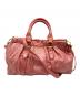 MIU MIU（ミュウミュウ）の古着「VITELLO LUX 2WAY BAG」｜ピンク