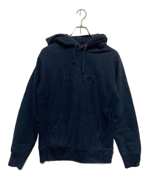 SUPREME（シュプリーム）SUPREME (シュプリーム) ロゴ刺繍パーカー ネイビー サイズ:Sの古着・服飾アイテム