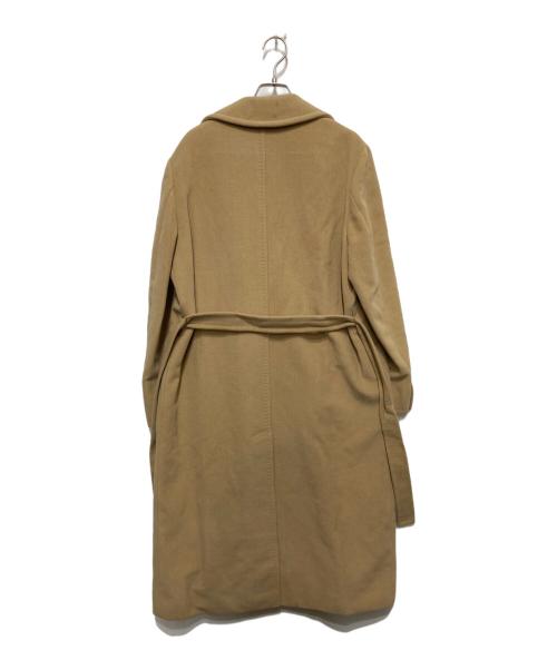 MaxMara（マックスマーラ）MaxMara (マックスマーラ) アンゴラ混ダブルコート ベージュ サイズ:38の古着・服飾アイテム