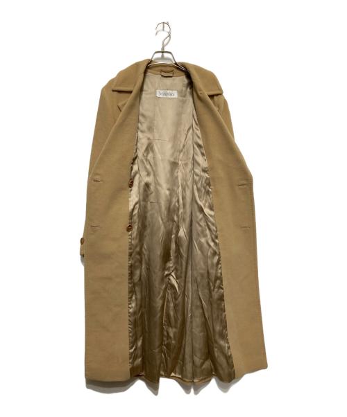 MaxMara（マックスマーラ）MaxMara (マックスマーラ) アンゴラ混ダブルコート ベージュ サイズ:38の古着・服飾アイテム