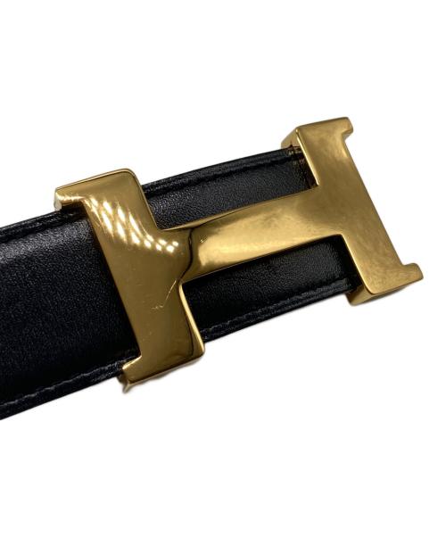 HERMES（エルメス）HERMES (エルメス) Ｈハバックルベルト ブラック サイズ:80の古着・服飾アイテム