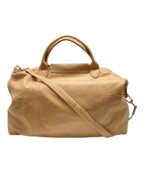 LONGCHAMP（ロンシャン）LONGCHAMP (ロンシャン) ハンドL LE PLIAGE CUIR ベージュの古着・服飾アイテム