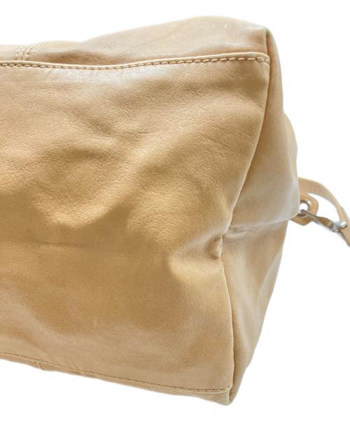 LONGCHAMP（ロンシャン）LONGCHAMP (ロンシャン) ハンドL LE PLIAGE CUIR ベージュの古着・服飾アイテム