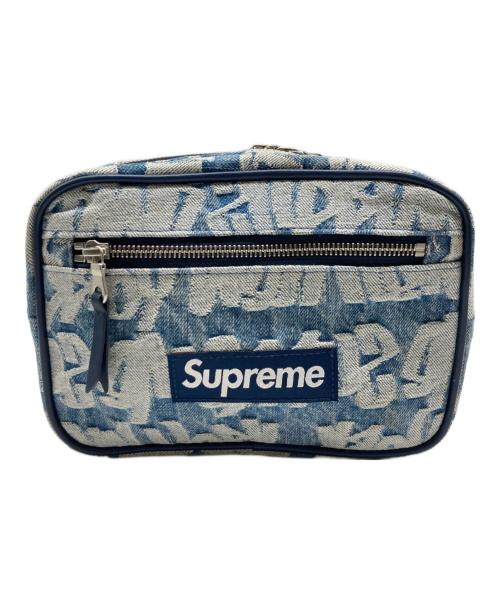 SUPREME（シュプリーム）SUPREME (シュプリーム) FAT TIP JACQUARD DENIM WAIST BAG インディゴの古着・服飾アイテム