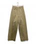 AURALEE（オーラリー）の古着「WASHED FINX CHINO ONE-TUCK PANTS」｜ベージュ