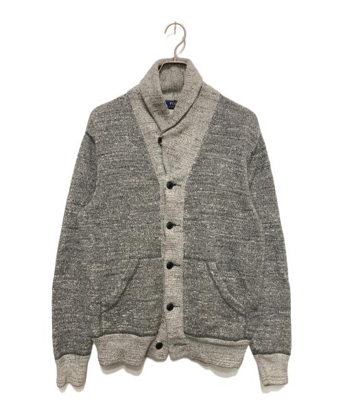 POLO RALPH LAUREN（ポロ・ラルフローレン）POLO RALPH LAUREN (ポロ・ラルフローレン) エルボーパッツ杢ショールカラーカーディガン グレー サイズ:Sの古着・服飾アイテム