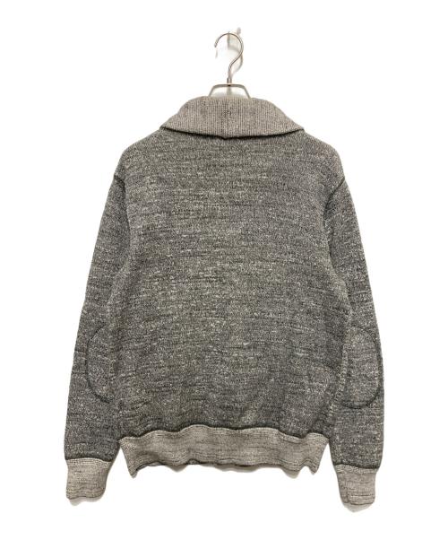 POLO RALPH LAUREN（ポロ・ラルフローレン）POLO RALPH LAUREN (ポロ・ラルフローレン) エルボーパッツ杢ショールカラーカーディガン グレー サイズ:Sの古着・服飾アイテム