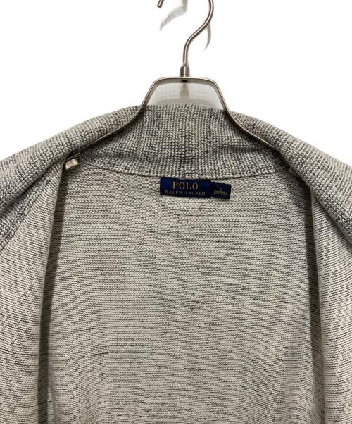 POLO RALPH LAUREN（ポロ・ラルフローレン）POLO RALPH LAUREN (ポロ・ラルフローレン) エルボーパッツ杢ショールカラーカーディガン グレー サイズ:Sの古着・服飾アイテム