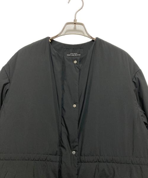green label relaxing（グリーンレーベルリラクシング）green label relaxing (グリーンレーベルリラクシング) THINDOWN シンダウン ドロスト ノーカラー ロング コート ブラック サイズ:36の古着・服飾アイテム