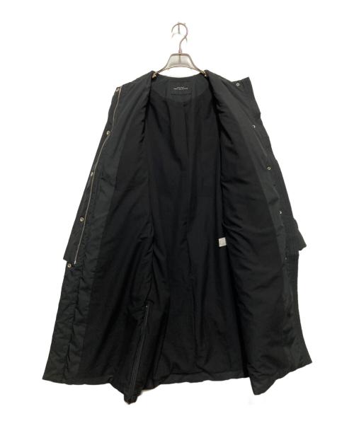 green label relaxing（グリーンレーベルリラクシング）green label relaxing (グリーンレーベルリラクシング) THINDOWN シンダウン ドロスト ノーカラー ロング コート ブラック サイズ:36の古着・服飾アイテム