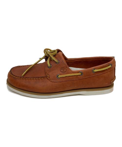 Timberland（ティンバーランド）Timberland (ティンバーランド) CLS 2EYE BOAT  デッキシューズ レッド サイズ: 27.5cm 未使用品の古着・服飾アイテム