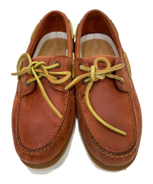 Timberland（ティンバーランド）Timberland (ティンバーランド) CLS 2EYE BOAT  デッキシューズ レッド サイズ: 27.5cm 未使用品の古着・服飾アイテム