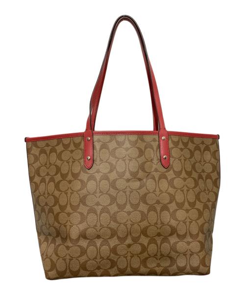 COACH（コーチ）COACH (コーチ) リバーシブルトートバッグ ブラウンの古着・服飾アイテム