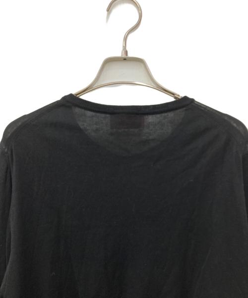 Vivienne Westwood RED LABEL（ヴィヴィアンウエストウッドレッドレーベル）Vivienne Westwood RED LABEL (ヴィヴィアンウエストウッドレッドレーベル) オーブ刺繍クルーネックカーディガン ブラック サイズ:Ⅼの古着・服飾アイテム