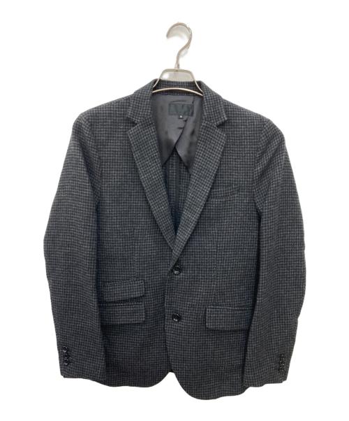 666（666）666 (666) ウール混テーラードジャケット ブラック サイズ:Sの古着・服飾アイテム