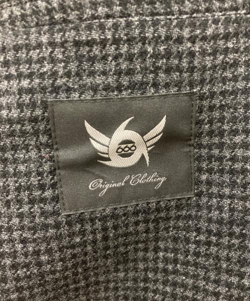 666（666）666 (666) ウール混テーラードジャケット ブラック サイズ:Sの古着・服飾アイテム