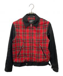 666（666）の古着「センタージップスイングトップ」｜レッド