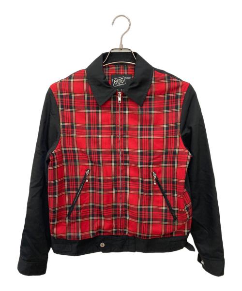 666（666）666 (666) センタージップスイングトップ レッド サイズ:Sの古着・服飾アイテム