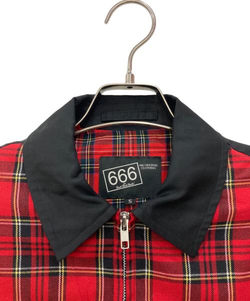 666（666）666 (666) センタージップスイングトップ レッド サイズ:Sの古着・服飾アイテム