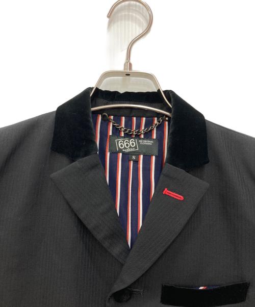 666（666）666 (666) モッズスーツ ブラック サイズ:Sの古着・服飾アイテム