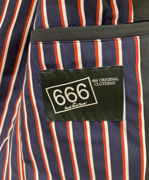 666（666）666 (666) モッズスーツ ブラック サイズ:Sの古着・服飾アイテム