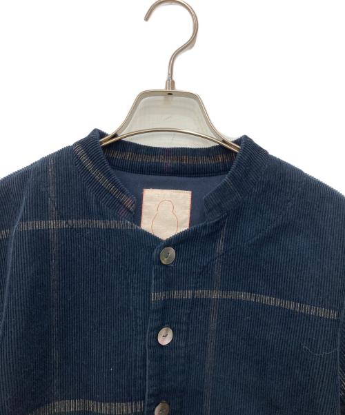 Pal'las Palace（パラスパレス）PAL'LAS PALACE (パラスパレス) スタンドカラーコーデュロイジャケット ネイビー サイズ:2の古着・服飾アイテム
