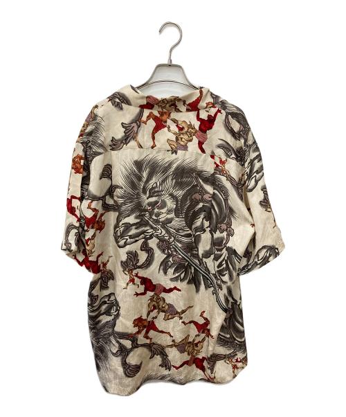 Pagong（パゴン）Pagong (パゴン) 半袖シャツ ベージュ サイズ:Ⅼの古着・服飾アイテム