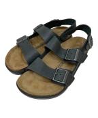 BIRKENSTOCKビリケンシュトック）の古着「ミラノダブルストラップサンダル」｜ブラック