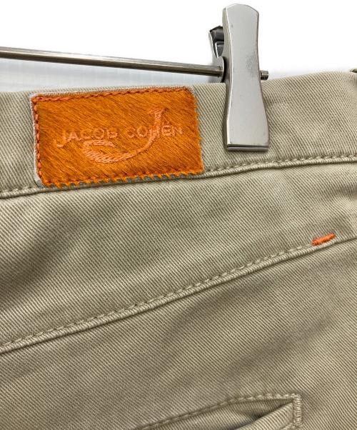 JACOB COHEN（ヤコブコーエン）JACOB COHEN (ヤコブコーエン) LIONストレッチトラウザー ベージュ サイズ:35の古着・服飾アイテム