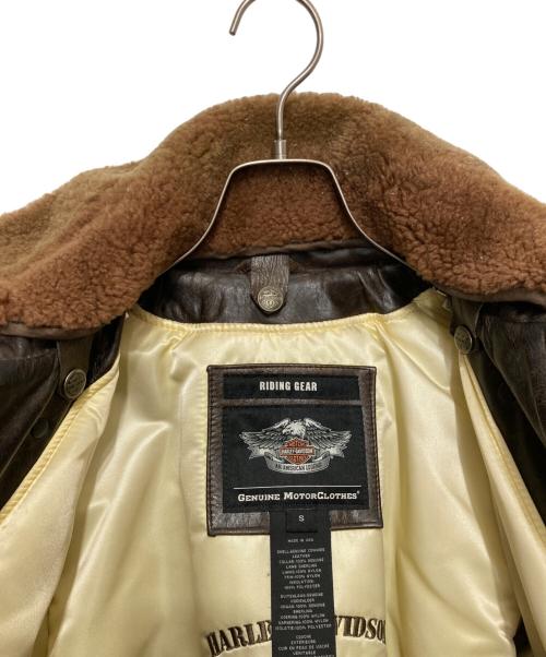 HARLEY-DAVIDSON（ハーレーダビッドソン）HARLEY-DAVIDSON (ハーレーダビッドソン) G-1 レザージャケット ブラウン サイズ:Sの古着・服飾アイテム